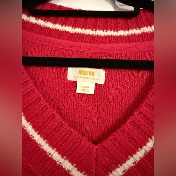 Maeve Tilly V-Neck Pullover Sweater - Picture 4 of 5